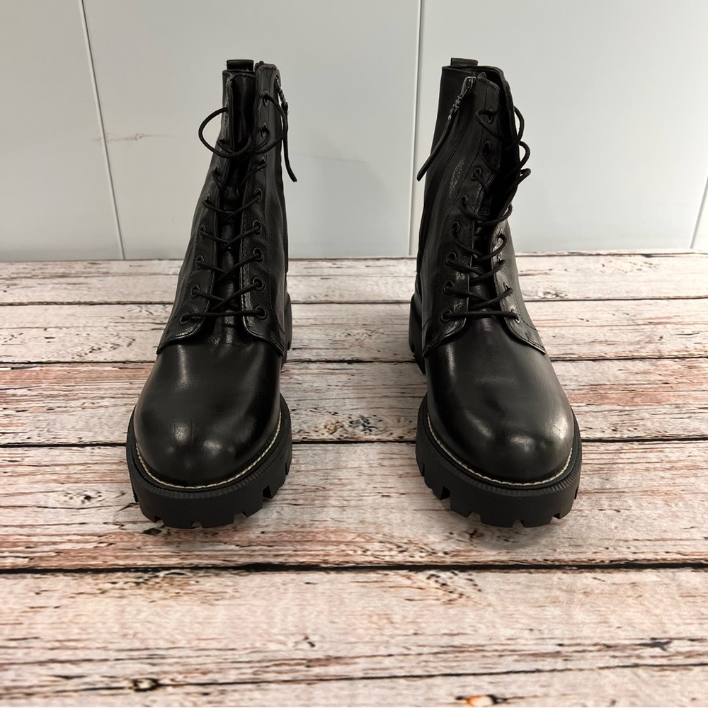 Sam Edelman Women's Garret Combat Boot Black 8.5 Medium